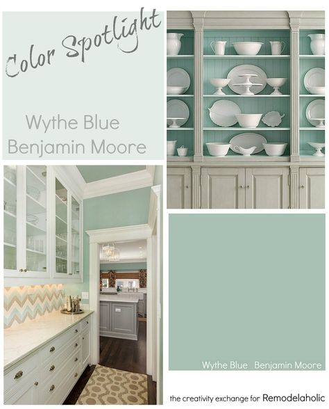 Color Spotlight: Wythe Blue from Benjamin Moore | Remodelaholic | Bloglovin’ Wyeth Blue, Kitchen Lighting Placement, Light Blue Grey Paint, Benjamin Moore Wythe Blue, Benjamin Moore Bedroom, Color Spotlight, Wythe Blue, Blue Gray Paint Colors, Blue Gray Paint