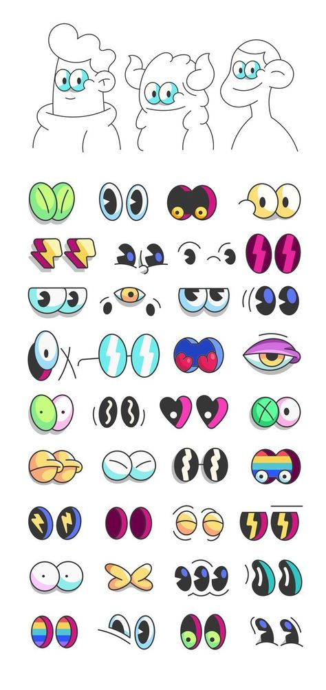 2d Cartoon Eyes Collection, Cartoon Face Illustration, Vector Digital Drawing Style#Digitalartcartoonstyle #Digitalart #Digitalartcartoon  #Digitalartcartoonstyleboy #Digitalartcartoonstylegirl #Digital  #Digitalartcartoonstyleanime #Digitalartcartoonstylesketch 2d Cartoon, Eye Illustration, Doodle Characters, Drawing Cartoon Faces, Cartoon Style Drawing, Portraits Art, Cartoon Face, Cartoon Eyes, Face Illustration