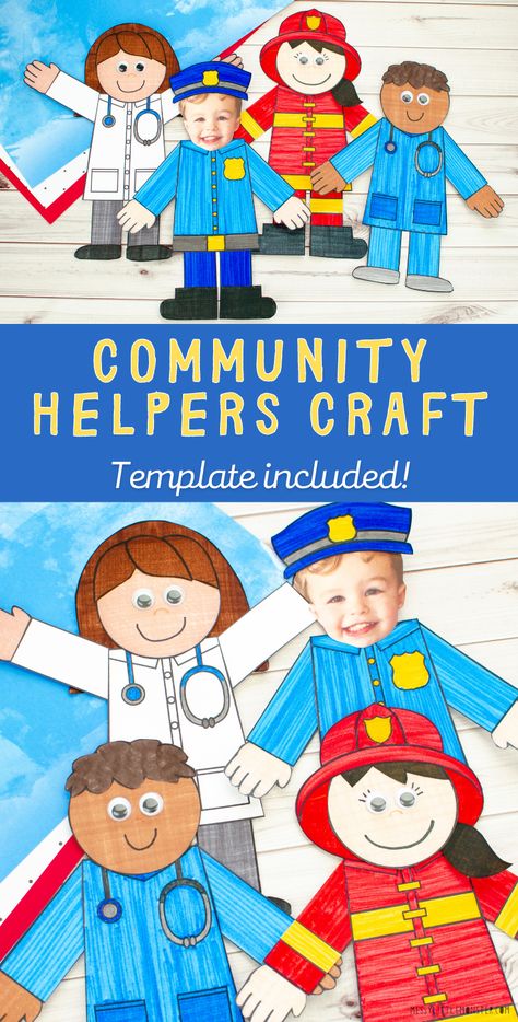 community helpers preschool craft. Community helpers craft template. Community helpers for kids Community Helper Sensory Bin Ideas, Haircuts Medium Hair, Community Helpers For Kids, Community Helpers Printables, Community Helpers Art, Community Helpers Week, Community Helpers Preschool Crafts, Community Helper Lesson, Community Helpers Kindergarten