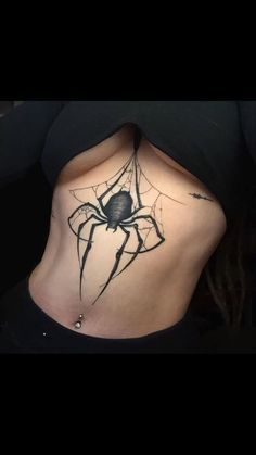 #BEAUTY, #RELATIONSHIPS #Fashion #Animals #Outfits #Winter Outfits #Animals Underboob Tattoo Designs, Grunge Tattoo, Underboob Tattoo, Scary Tattoos, Spider Tattoo, Gothic Tattoo, Stomach Tattoos, Badass Tattoos, Black Ink Tattoos