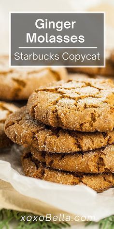 Starbucks Christmas Drinks, Molasses Cookie Recipe, Homemade Starbucks, Molasses Cookie, Ginger Cookie Recipes, Molasses Cookies Recipe, Ginger Molasses, Ginger Molasses Cookies, Lost 100 Pounds