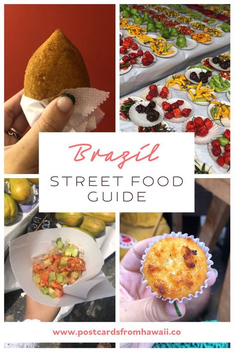 Brazilian Barbecue Recipes, Brazil Street Food, Brazilian Street Food, Brazil Street, World Street Food, Brazilian Bbq, Brazil Vacation, Savoury Finger Food, Brazil Food