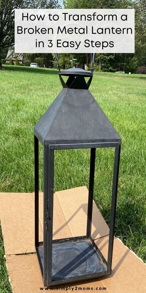 Are you looking for a way to make use of an old metal lantern lying around in your house? Or, perhaps you recently acquired one from a yard sale, and you're wondering how to bring it back to life? If so, then you've come to the right place! With just a few easy steps, you can upcycle an old metal lantern and turn it into a beautiful home decor item. Read on to learn how! Decorate Large Lanterns, Large Lantern Decor Ideas, Porch Lanterns Decor, Lanterns On Porch, Outdoor Lanterns Decor, Modern Christmas Tree Ideas, Large Lantern Decor, Outdoor Christmas Lanterns, Front Porch Lanterns