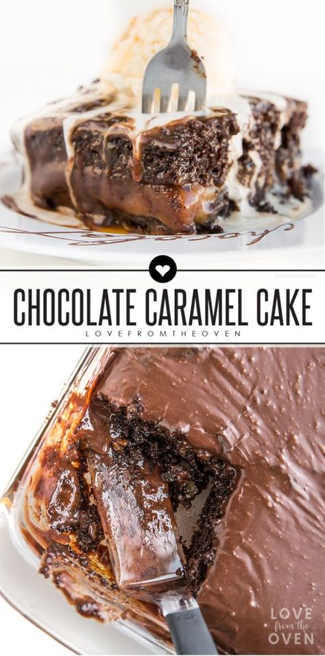 Carmel Cake, Chimney Cakes, Caramel Cake Recipe, Chocolate Caramel Cake, Salted Caramel Cake, Caramel Desserts, Big Cakes, Caramel Cake, Caramel Recipes