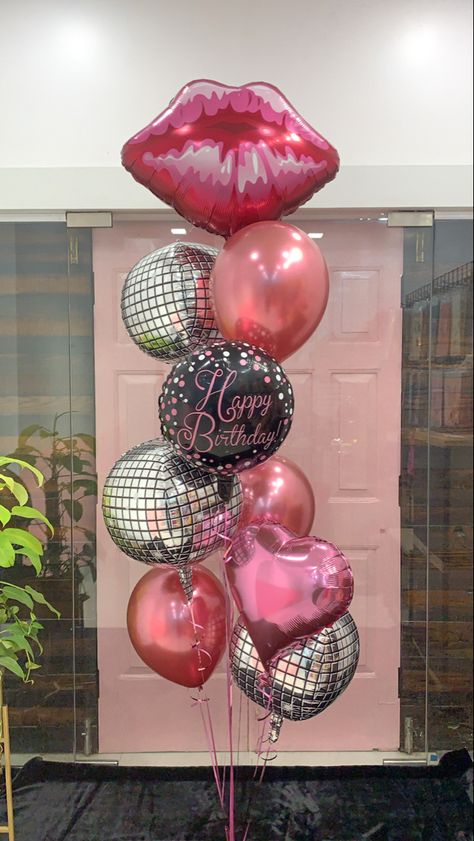 Balloon Bouquet Ideas Birthday, Birthday Balloon Bouquet, Balloon Gifts, Balloon Bouquet Diy, Beautiful Balloons, 21st Party, Balloon Ideas, It S My Birthday, Balloon Gift