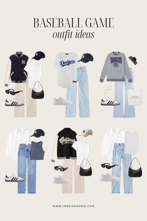 Casual Game Outfits, Cute Baseball Girlfriend Outfits, Cold Day Baseball Game Outfit, Stadium Game Outfit, Cute Baseball Game Outfit Spring, Summer Football Game Outfit Casual, Outfit Ideas Baseball Game, Football Game Outfit Aesthetic, Soccer Games Outfit Women