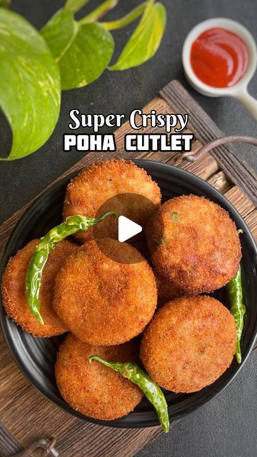 How To Make Cutlets Recipe, Evening Snacks With Bread, Healthy Indian Snacks Recipes, Bread Cutlet Recipe, Evening Healthy Snacks Indian, 5 Min Cooking Recipes, Healthy Evening Snacks Recipes, Potato Chaat Recipe, Poha Cutlet Recipe