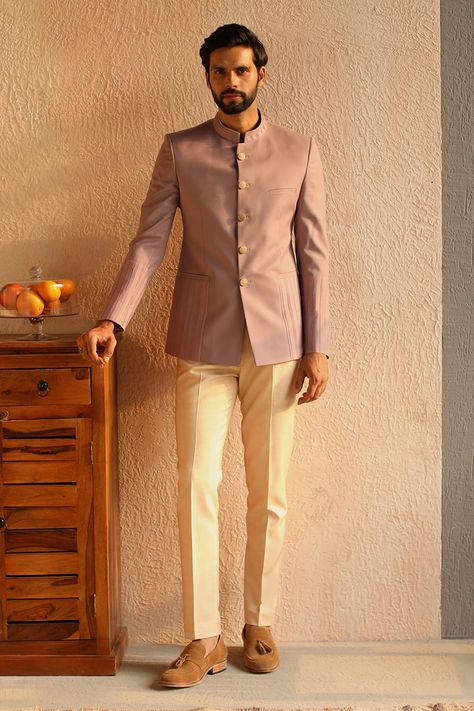 Shop for these amazing collections of Purple 100% Perennial Wool Kaleido Pintuck Bandhgala For Men by Philocaly online at Aza Fashions. Men’s Indian Fashion, Mens Outfit For Sisters Wedding, Rajputi Jodhpuri Suits For Men, Prince Collar Suit For Men, Bandhgala Suit Men Engagement, Men Bandhgala Suits, Rajputi Dress For Men, Bandhgala Suit Men Wedding, Prince Suit For Men Wedding