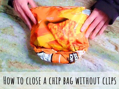 Do you know this easy trick to close any chip bag without clips? | Florida Family Insiders | NewsBreak Original Tea Drops, Homemade Soda, Tin Case, Orlando Theme Parks, Potato Chip, Simple Organic, Soda Bread, Food Tips, Fun Diy Crafts