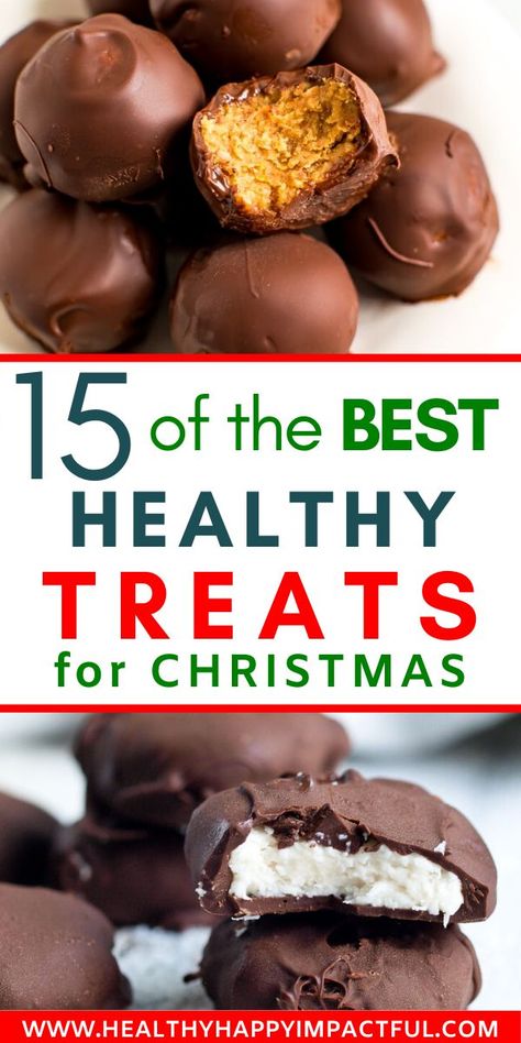 Healthy Dessert For Party, Winter Healthy Desserts, Healthy Food Gifts For Christmas, Macro Friendly Christmas Treats, Christmas Food Ideas Healthy, Healthier Holiday Treats, No Sugar Christmas Treats, Holiday Treat Gifts, Healthy Desserts For Christmas