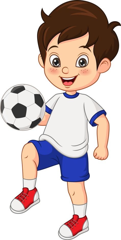 Boy Playing Football, Sports Day Decoration, رسم كاريكاتير, Clipart Boy, Football Drawing, Sports Drawings, Kids Cartoon Characters