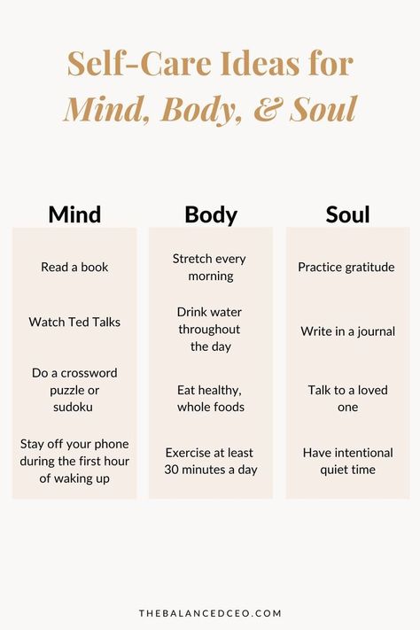 Here are self-care ideas to help nourish your mind, body, and soul! Take Care Of Your Mind, Body Quotes, Take Care Of Your Body, Wellness Quotes, Body Balance, Soul Quotes, Mind Body And Soul, Care Quotes, Mind Body Spirit