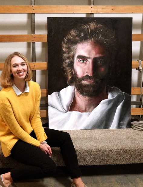 Akiane Kramarik painted "Prince of Peace," an image of Jesus, when she was 8. Real Image Of Jesus, Akiane Kramarik Paintings, Jesus Christ Drawing, Akiane Kramarik, Jesus Art Drawing, Jesus Christ Illustration, Image Of Jesus, Write Poetry, Estilo Cholo