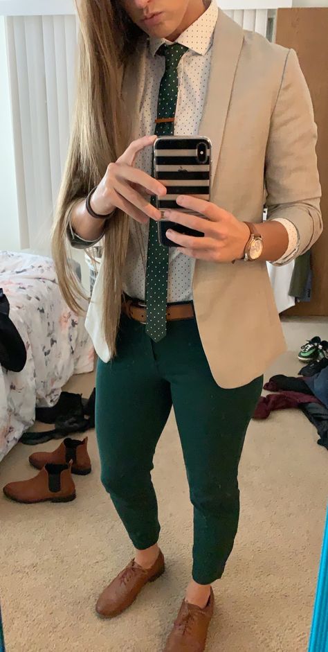 Lesbian Suit Outfits Style, Tomboy Dressy Outfits Wedding, Masc Lesbian Outfits Formal Wedding, Corporate Lesbian Style, Stem Wedding Outfits, Masc Lesbian Cocktail Attire, Wedding Outfit Lesbian Guest, Masc Lesbian Dress Up Outfits, Lesbian Cocktail Attire