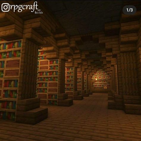 Minecraft Library, Minecraft Underground, Case Minecraft, Minecraft Decoration, Rumah Minecraft Sederhana, Minecraft Mansion, Minecraft Structures, Minecraft Interior Design, Minecraft House Plans