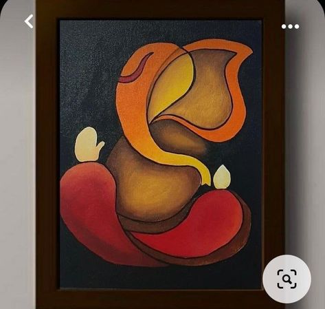 Ganesha Wall Art, Arte Ganesha, Paint Christmas, Modern Indian Art, Ganesh Art Paintings, Modern Art Canvas Painting, Buddha Art Painting, Art Indian, Artsy Design