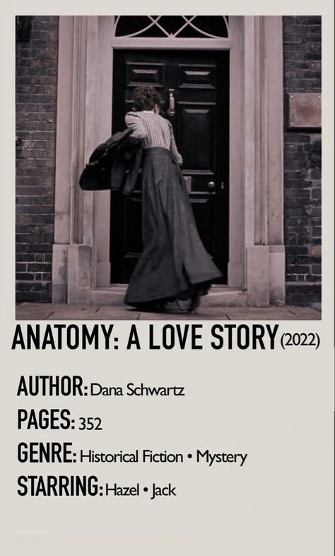 Anatomy A Love Story Book, Anatomy A Love Story Fanart, Anatomy By Dana Schwartz, Hazel Sinnett And Jack Currer, Anatomy Books Aesthetic, Anatomy A Love Story Aesthetic, Anatomy A Love Story, Dark Academia Literature, Dana Schwartz