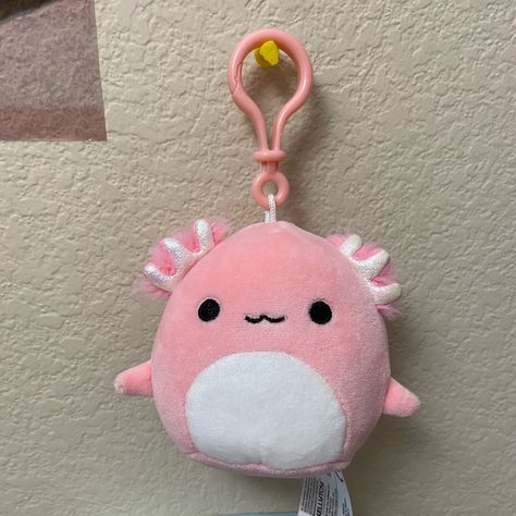 Archie The Axolotl Squishmallows Clip New Release 2023 Brand New With Tag Axolotl Stuff, Squish Mallows, Saving Account, Ariel And Flounder, Cute Squishies, Dream Bags, Pink Stuff, Bag Pins, Kawaii Plush