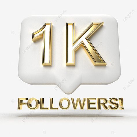 1k Instagram Followers Png, Share Chat Logo Image Png, Instagram 1k Followers Logo, 1k Logo, Follow Me Logo, 1 K Followers, Follow Png, 1k Instagram Followers, Gold Rendering