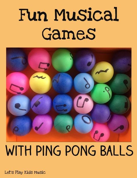 Fun Musical Games with Ping Pongs - Let's Play Music Games For Music Classroom, Elementary Music Lessons Fun Games, 3rd Grade Music Activities, Group Music Therapy Activities, Musical Activities For Preschoolers, Middle School Music Activities, Elementary School Games, Music Classroom Design, Music Classroom Ideas