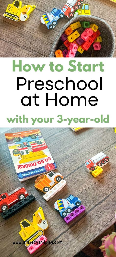 How to get started with Preschool Homeschool with your toddler and preschool aged child. It is a simple guide to help you have a successful learning year with your child. Homeschooling For Preschoolers, Homeschool Prek Ideas, Homeschooling 3 Yo, Homeschooling With A Newborn, Preschool Prep At Home, What To Teach In Preschool, Homeschool Room Preschool, How To Homeschool Preschool, Preschool Homeschool Set Up Small Space