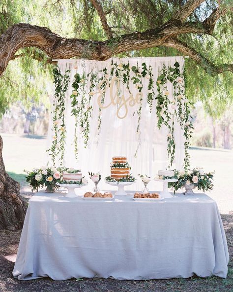 Elyse's 1st birthday at the park  | Photography: @_esthersun | Cake…                                                                                                                                                                                 More Fiesta Shower, Baby Shower Boho, Bridal Shower Decorations Diy, Rustic Wedding Decorations, Boho Bridal Shower, Shower Inspiration, Boho Baby Shower, Garden Theme, Boho Bridal