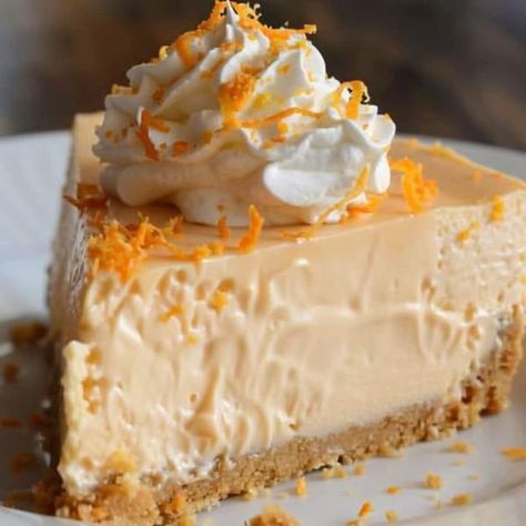 Creamsicle Cheesecake Recipe, Orange Creamsicle Cheesecake Recipe, Orange Creamsicle Cheesecake, Creamsicle Cheesecake, Orange Cheesecake, Argentina Food, Mango Jelly, Orange Baking, Jello Salad