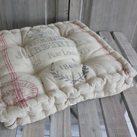 French Mattress Cushion, French Mattress, Garden Bench Cushions, Garden Seat, Outdoor Chair Cushions, Luxury Cushions, Homewares Shop, Garden Seating, French Country Style