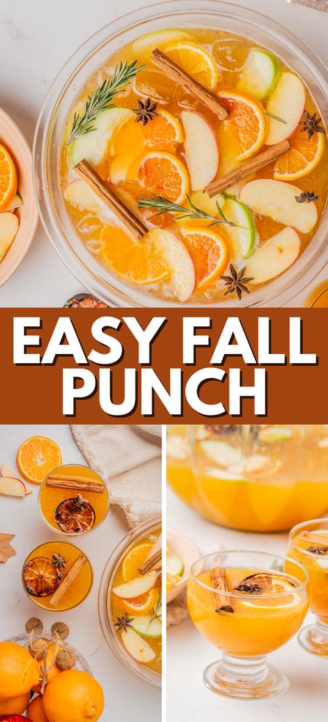 Fall Harvest Punch – is an aromatic Thanksgiving punch that uses all the fall goodies – ginger beer, oranges, apples, apple cider, anise pods, cinnamon sticks and more. Easy fall cocktail recipe, perfect for a large crowd. Harvest Punch Non Alcoholic, Punch Thanksgiving, Thanksgiving Drinks Non Alcoholic, Harvest Punch, Fall Punch Recipes, Fall Punch, Best Disneyland Food, Autumn Favorites, Thanksgiving Punch