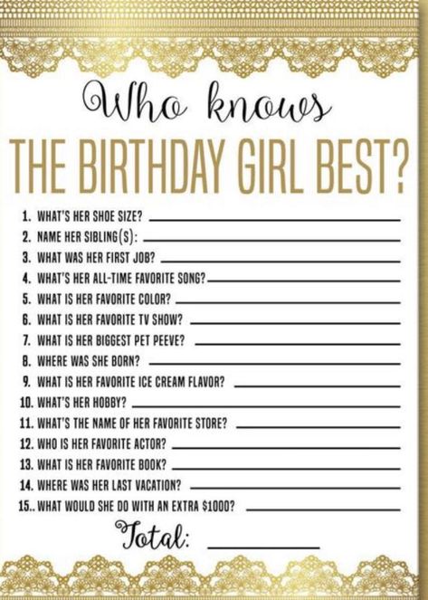 Birthday Party Game Ideas, Teen Girl Birthday Party, Girls Birthday Party Games, 17. Geburtstag, Sweet 16 Party Themes, 14th Birthday Party Ideas, Birthday Sleepover Ideas, Sweet Sixteen Birthday Party Ideas