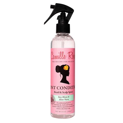 Camille Rose Naturals Mint Condition Braid & Scalp Spray | Curly Hair Care Scalp Spray, Rose Braid, Camille Rose, Dry Itchy Scalp, Raspberry Tea, Aloe Juice, Flaky Scalp, Essential Oils Herbs, Herbal Tea Blends