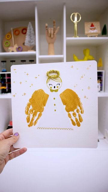 82K views · 2.4K likes | Lucia | LULUMAKE on Instagram: "HandPrint Angel Craft | Crafting memories 💫" Angel Crafts For Kindergarten, A Is For Angel Preschool, Kids Angel Craft, Preschool Angel Crafts, Angel Handprint Craft, Angel Art For Preschoolers, Angel Handprint, Angel Handprint Craft Christmas, Handprint Angel