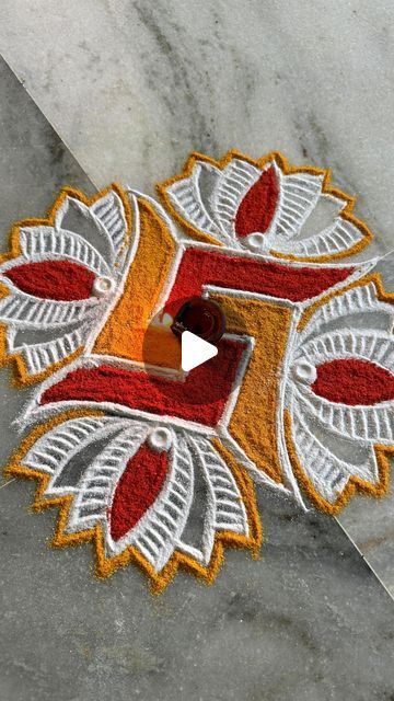 Vastushanti Rangoli, Simple Rangoli Designs Latest, Indian Rangoli Designs Festivals, Free Hand Rangoli Designs Simple, Ragoli Color Design, Best Rangoli Designs For Diwali, 2024 Rangoli, Welcome Rangoli, Bridal Facial