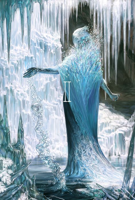 Ice Witch, Ice Magic, 다크 판타지, Snow Queen, Ice Queen, Magazine Art, Fantasy Artwork, Creature Art, Dark Fantasy Art