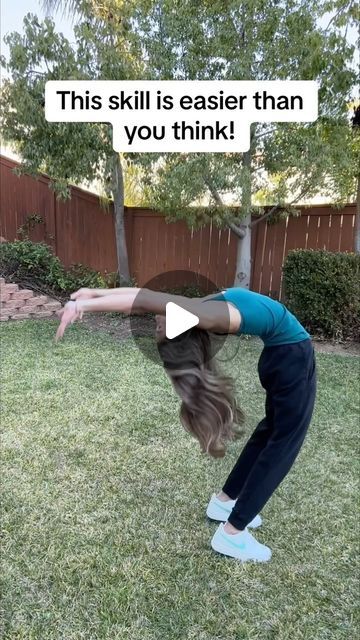 3 Person Acro Stunts Easy, Gymnastics Poses For Beginners, How To Do A Tick Tock Gymnastics, What To Wear To Tumbling Practice, How To Fall Into A Backbend, How To Backbend, Back Bend Tutorial, How To Stand Up From A Backbend, Cool Gymnastics Moves