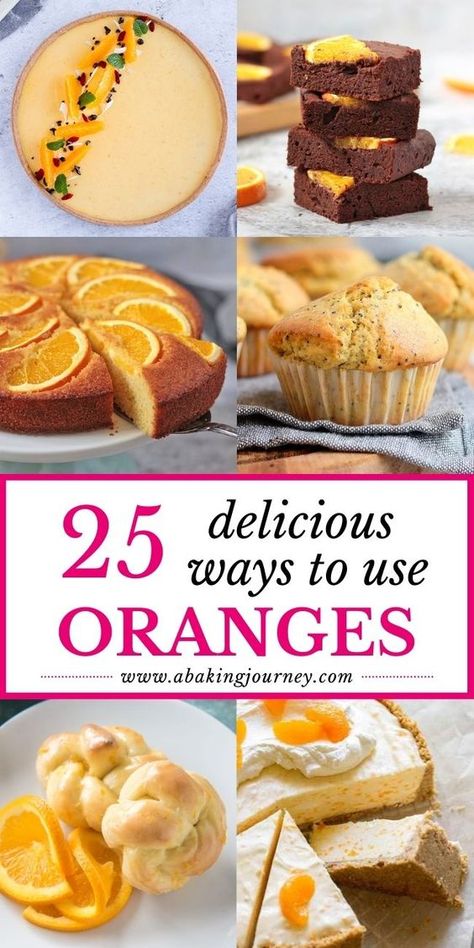 Recipe Using Oranges, Things To Bake With Oranges, Cooking With Fresh Oranges, Orange Sweet Recipes, Orange Muffins Recipes Healthy, What To Do With Lots Of Oranges, Recipes With Oranges Desserts, Orange Sauce Dessert, Recipes With Orange Zest