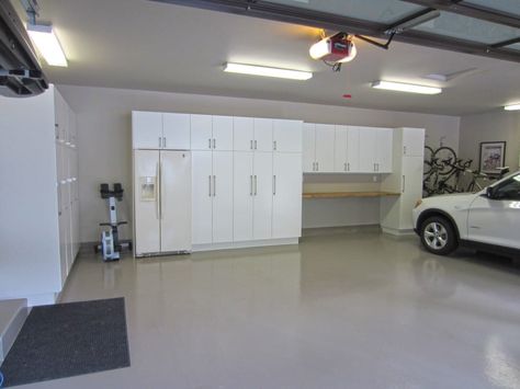 IKEA Garage Ikea Garage Storage, Kitchen Cabinets In Garage, Garage Cabinets Ikea, Ikea Garage, Cabinets Ikea, Garage Paint, Garage Boden, Garage Design Interior, Garage Renovation