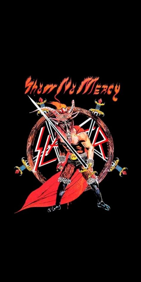 i am the antichrist. Slayer Wallpaper Band, No Mercy Wallpaper, Mercy Wallpaper, Show No Mercy, Slayer Wallpaper, South Of Heaven, Slayer Band, 80s Metal, The Antichrist