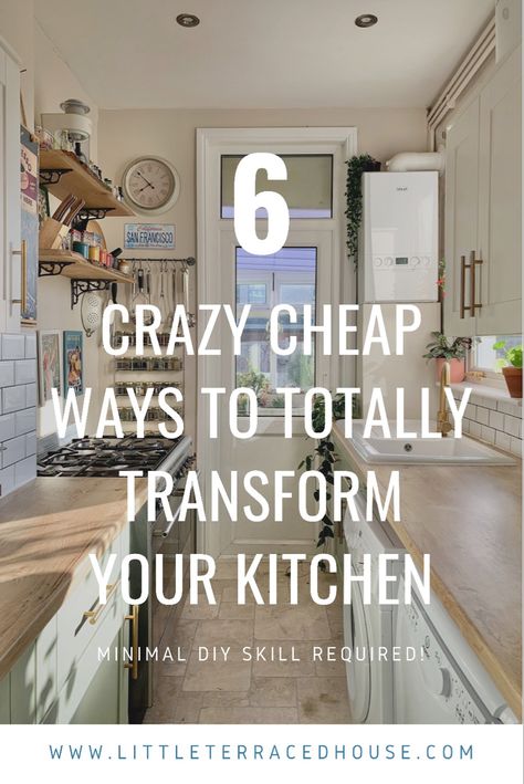 Easy Kitchen Makeover, Small Galley Kitchen, Budget Kitchen Makeover, Minimalism Home, Diy Kitchen Projects, Galley Kitchen Remodel, Galley Kitchens, Kitchen Diy Makeover, Kitchen Refresh