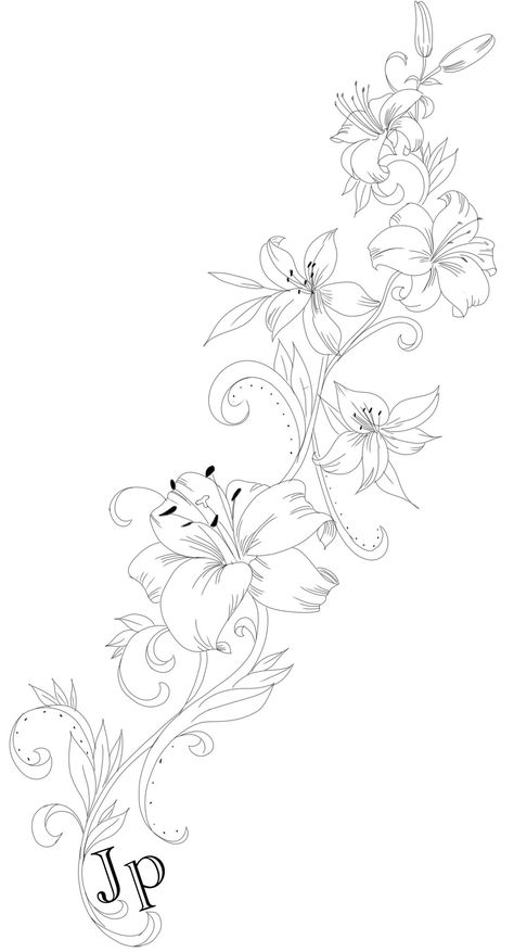 Lotus Flower Vine Tattoo, Vine Of Flowers Tattoo, Arm Tattoos Lettering, Thigh Piece Tattoos, Flower Vine Tattoos, Tats Ideas, Flower Tattoo Ideas, Animal Tattoo Ideas, Feminine Tattoo Sleeves