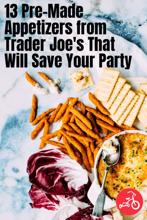 Trader Joes Football Food, Best Apps From Trader Joes, Easy Appetizers For A Party Trader Joes, Trader Joes Finger Food, Trader Joes Snacks Appetizers, Trader Joes Dip Recipes, Trader Joes Party Snacks, Thanksgiving Appetizers Trader Joes, Trader Joe’s Thanksgiving Appetizers