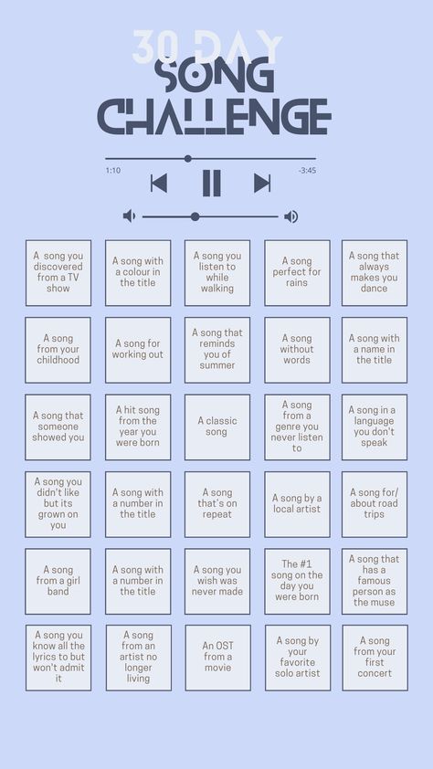 30 Day Song Writing Challenge, 30days Song Challenge, 30 Days Of Music Challenge, 31 Day Music Challenge, 10 Day Writing Challenge, 30 Day Challenge Song, A To Z Song Challenge, Ig Challenge Story, 30 Days Editing Challenge