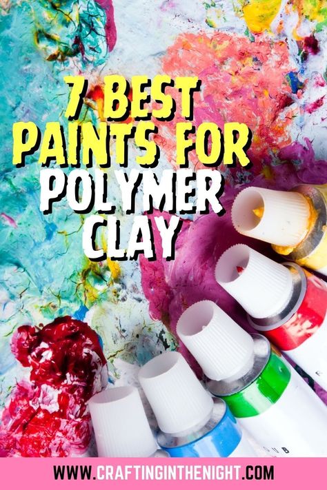 It is widely agreed that the best paints for polymer clay are water-based acrylic paints. Alcohol inks, mica powders, and oil paints also stand out as excellent options for this medium. Experimenting with different painting techniques and mediums can add a unique touch to your polymer clay creations. If it is your first time working with polymer clay and you are looking for some of the best options, take a look at the article.#art #polymerclay #paint #colors #artsupplies #craftinginthenight Can You Paint Polymer Clay, Paint Polymer Clay How To, How To Paint Polymer Clay Earrings, Polymer Clay Painting Techniques, Polymer Clay Tips And Tricks, Painting On Polymer Clay, Polymer Clay On Canvas, Paint Polymer Clay, Painting Polymer Clay