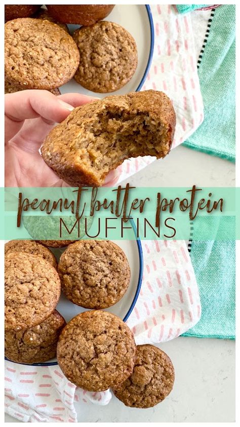 Peanut Butter Protein Muffins, Protein Powder Muffins, Peanut Butter Powder Recipes, Peanut Butter Waffles, Pb2 Recipes, Protein Muffin Recipes, Pecan Muffins, Peanut Butter Muffins, School Morning