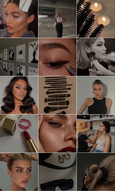 Makeup Artist Instagram Bio Ideas, Makeup Artist Aesthetic Job, Makeup Artist Instagram Feed, Makeup Content Ideas, Makeup Instagram Feed, Makeup Mood Board, Makeup Artist Aesthetic, Makeup Artist Career, Makeup Artist Instagram