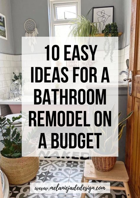 Small Bathroom Diy, Cheap Bathroom Remodel, Craft Spaces, Bathroom Remodel On A Budget, Diy Bathroom Makeover, Eclectic Bathroom, Remodel On A Budget, Small Bathroom Ideas On A Budget, Cheap Bathrooms