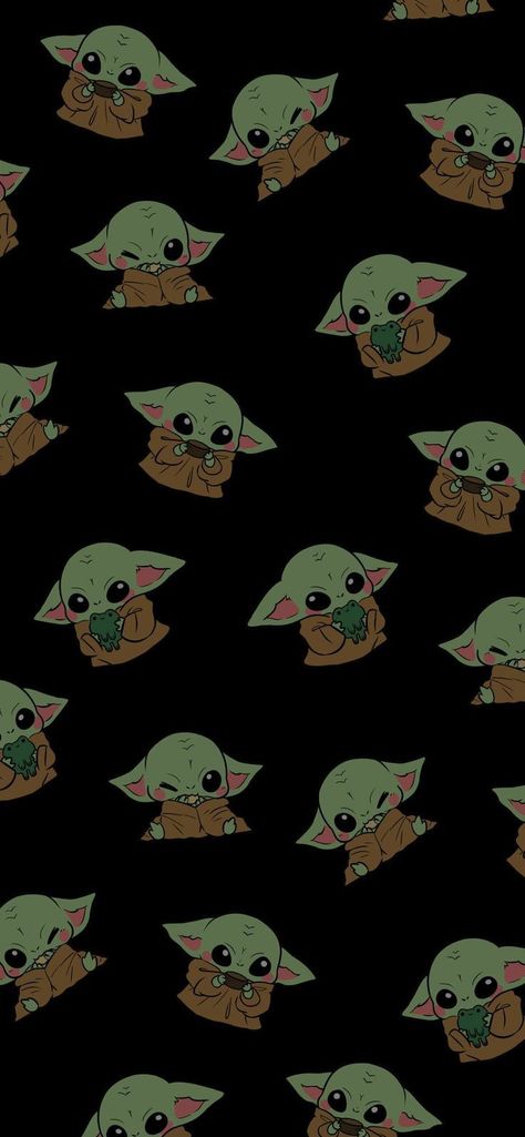 Phone Wallpaper Patterns Black, Black Wallpaper Ideas For Phone, Grogu Iphone Wallpaper, Grogu Wallpaper Iphone, Grogu Wallpaper Aesthetic, Baby Yoda Wallpaper Aesthetic, Black Wallpaper Pattern, Grogu Wallpaper, Baby Yoda Wallpaper