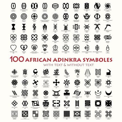 Nigerian Symbols, Adrinka Symbols, African Warrior Tattoos, Unity Tattoo, Sankofa Symbol, Wisdom Tattoo, African Logo, African Words, Africa Tattoos