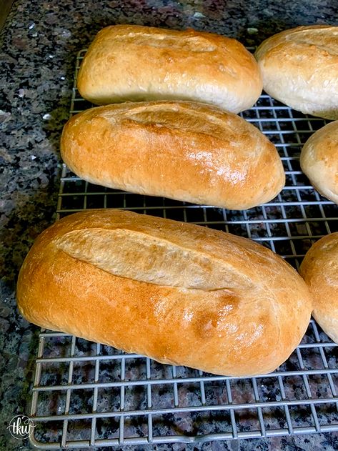 Hoagie Bread, Hoagie Roll Recipe, Sandwich Roll Recipe, Hoagie Sandwich, Hoagie Sandwiches, Soft Rolls, Sandwich Rolls, Rolled Sandwiches, Chewy Bread