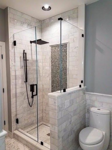 21 SMALL BATHROOM SHOWER IDEAS PERFECT FOR TINY HOUSES & ADUS 1 Renovate Tiny Bathroom, Half Wall Small Shower Ideas, Small Bathroom Ideas 5 X 7, Bathroom Ideas Renovation, Small Bathroom Shower Only Ideas, Compact Shower Room Ideas, Tiny House Bathrooms With Showers, 30x30 Shower Stall, How To Remodel A Small Bathroom